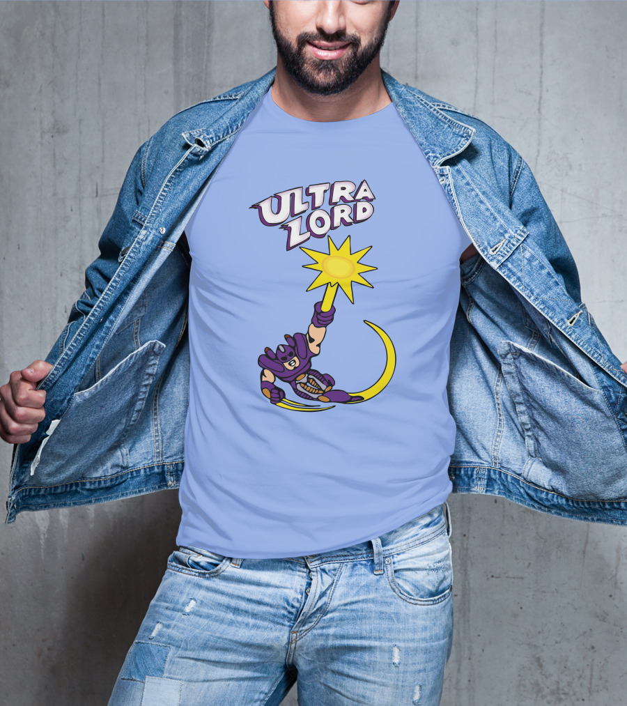 Ultra Lord Heroic Superhero Holding Star Power Burst T-Shirt