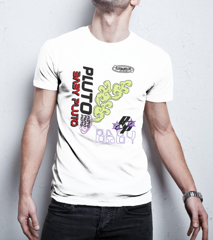Pluto Baby Pluto Futuristic Exodus Vibrations T-Shirt
