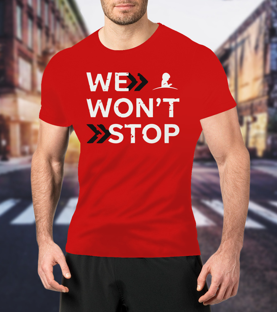 St Jude We Won't Stop Arrow T-Shirt