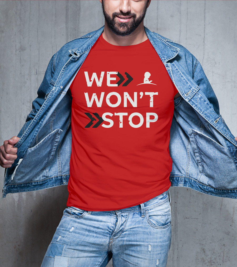 St Jude We Won't Stop Arrow T-Shirt