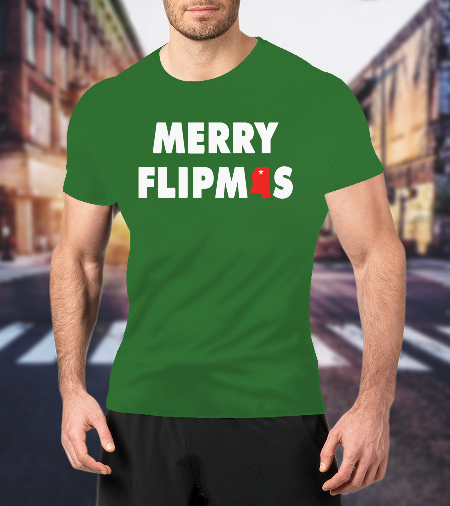 Merry Flipmas Lane Kiffin Alabama Holiday Tshirt T-Shirt