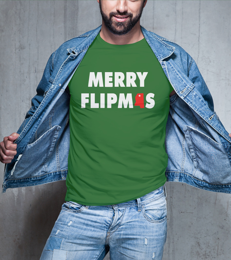 Merry Flipmas Lane Kiffin Alabama Holiday Tshirt T-Shirt