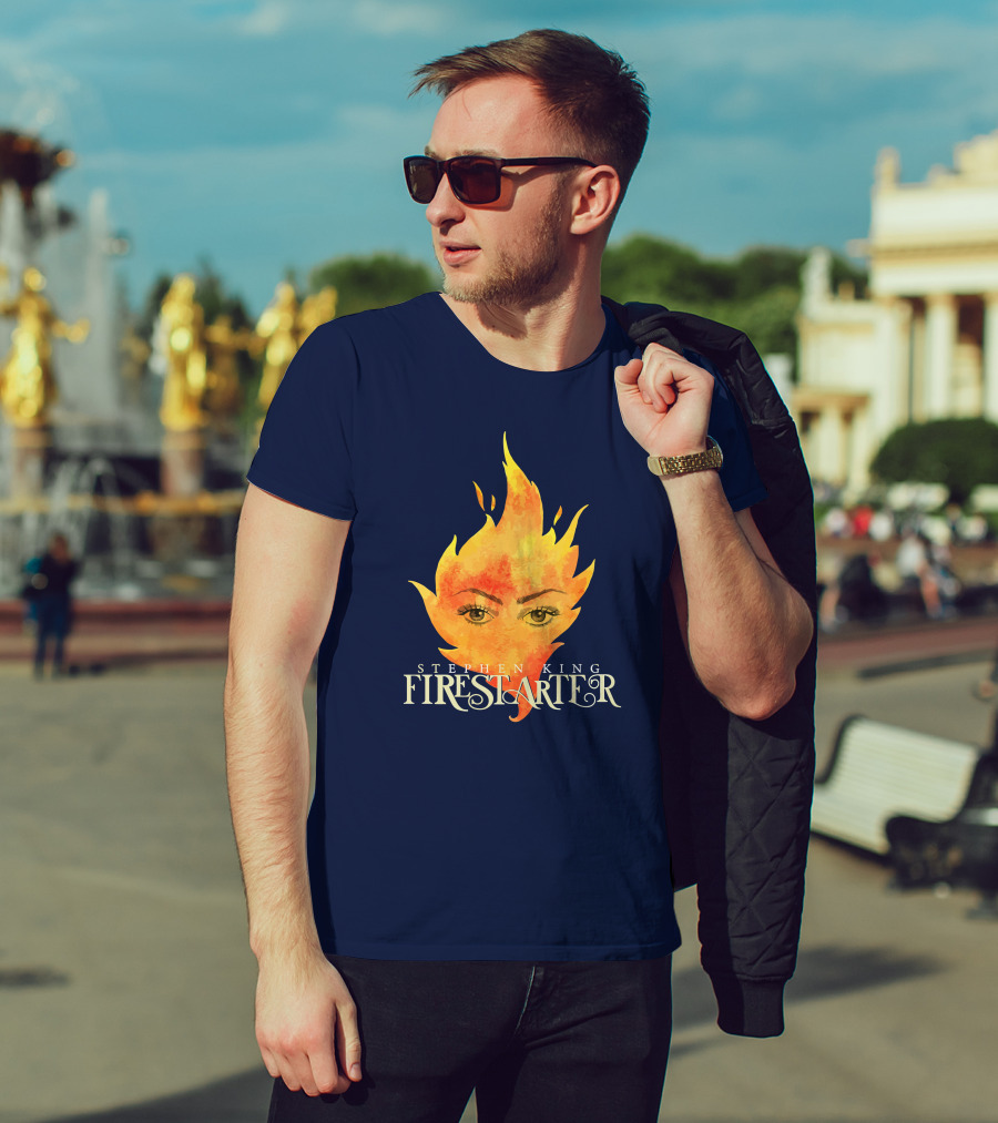 Stephen King Firestarter Fiery Eyes T-Shirt