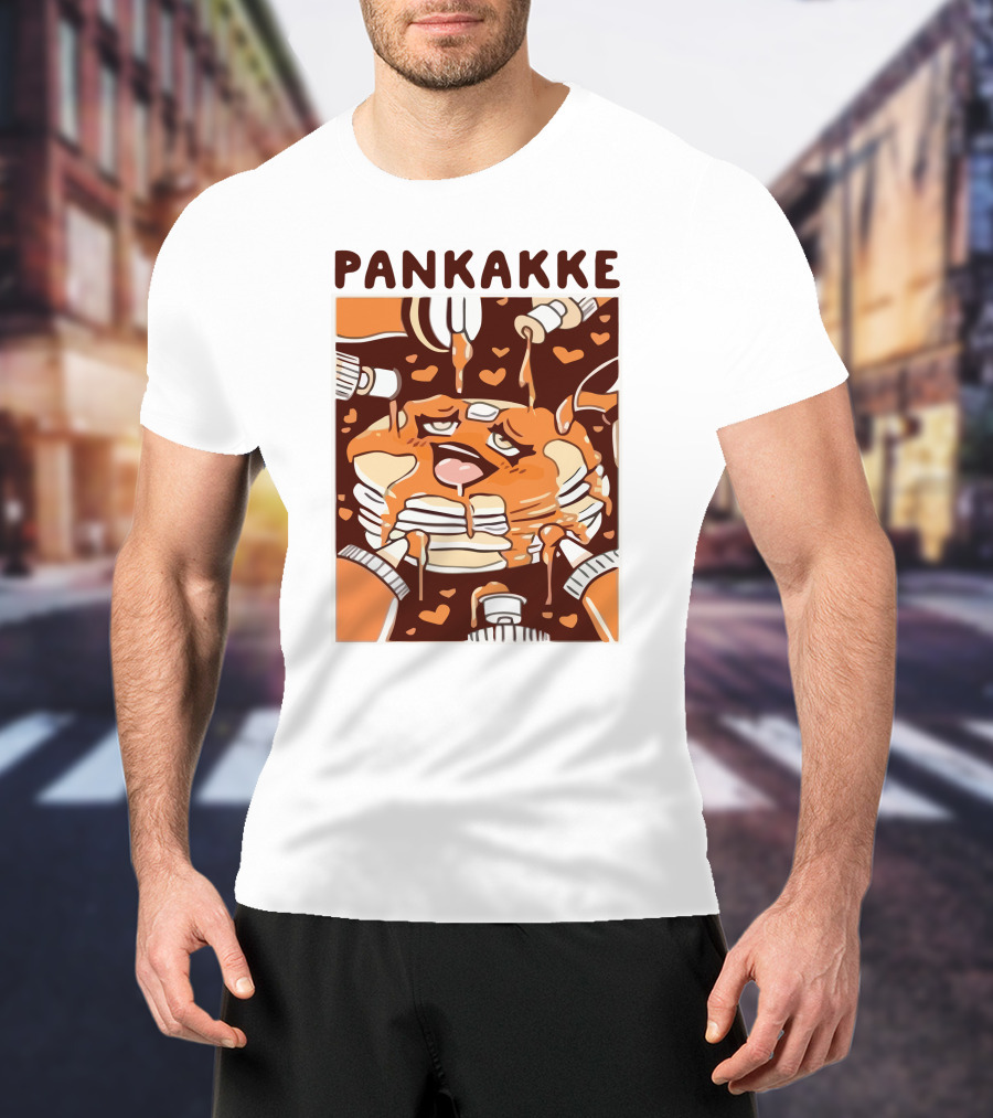 Pankakke Melting Pancake Heart Candies Syrup Bottles T-Shirt