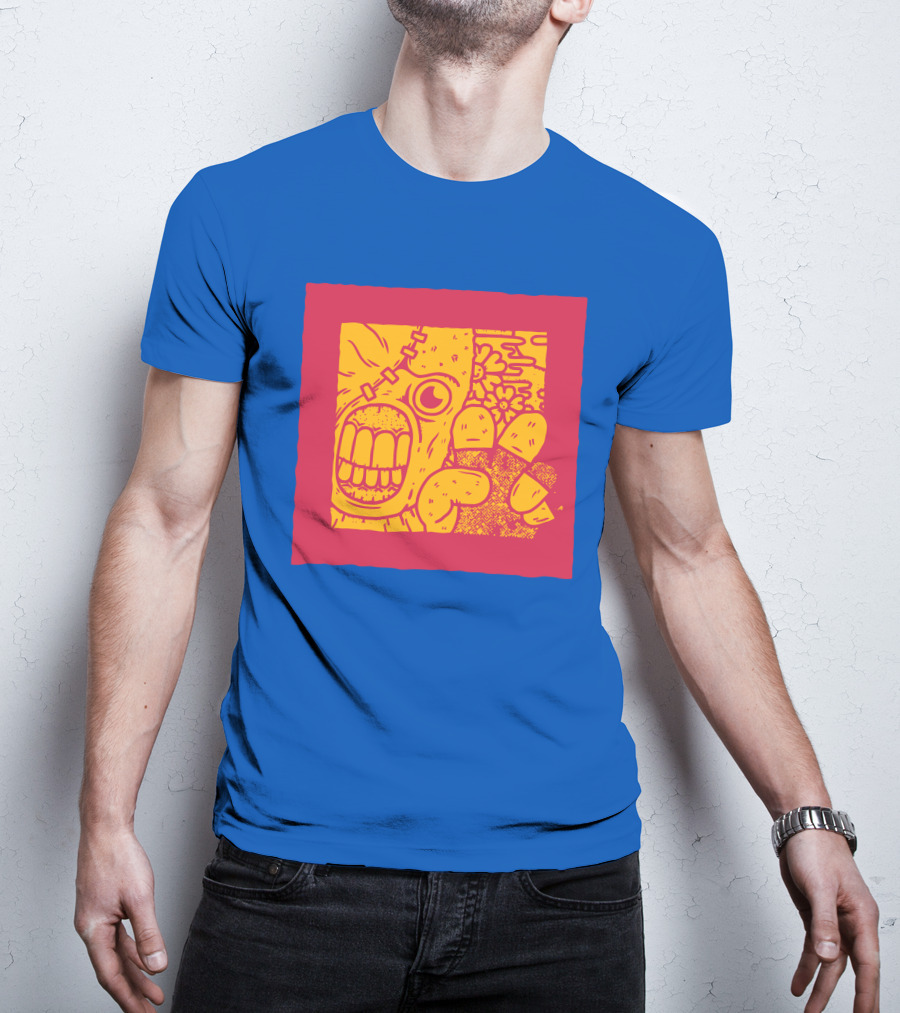 Biomaster 3 Last Escape Panic Zombie Face And Floral Background T-Shirt