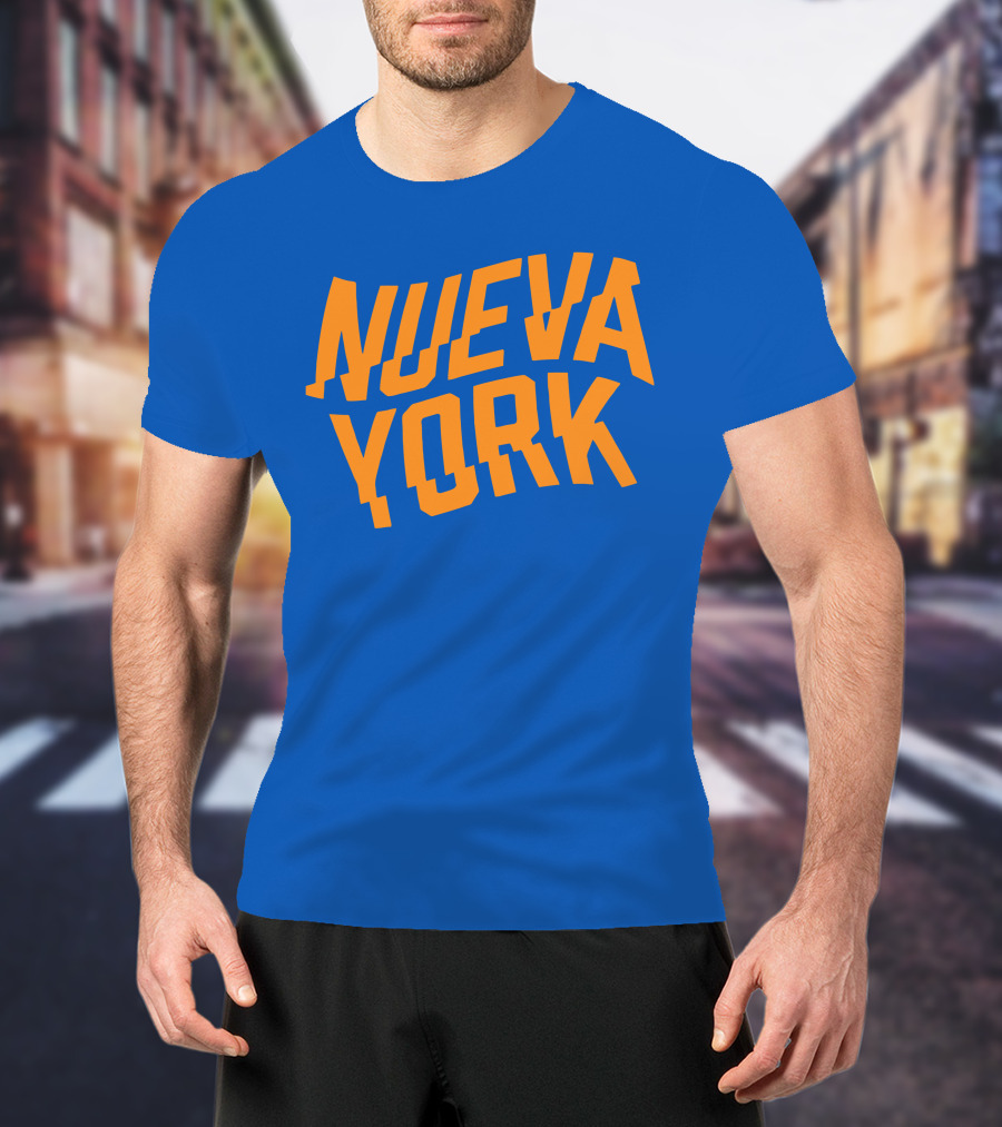 Nueva York Bold Orange Blue T-Shirt