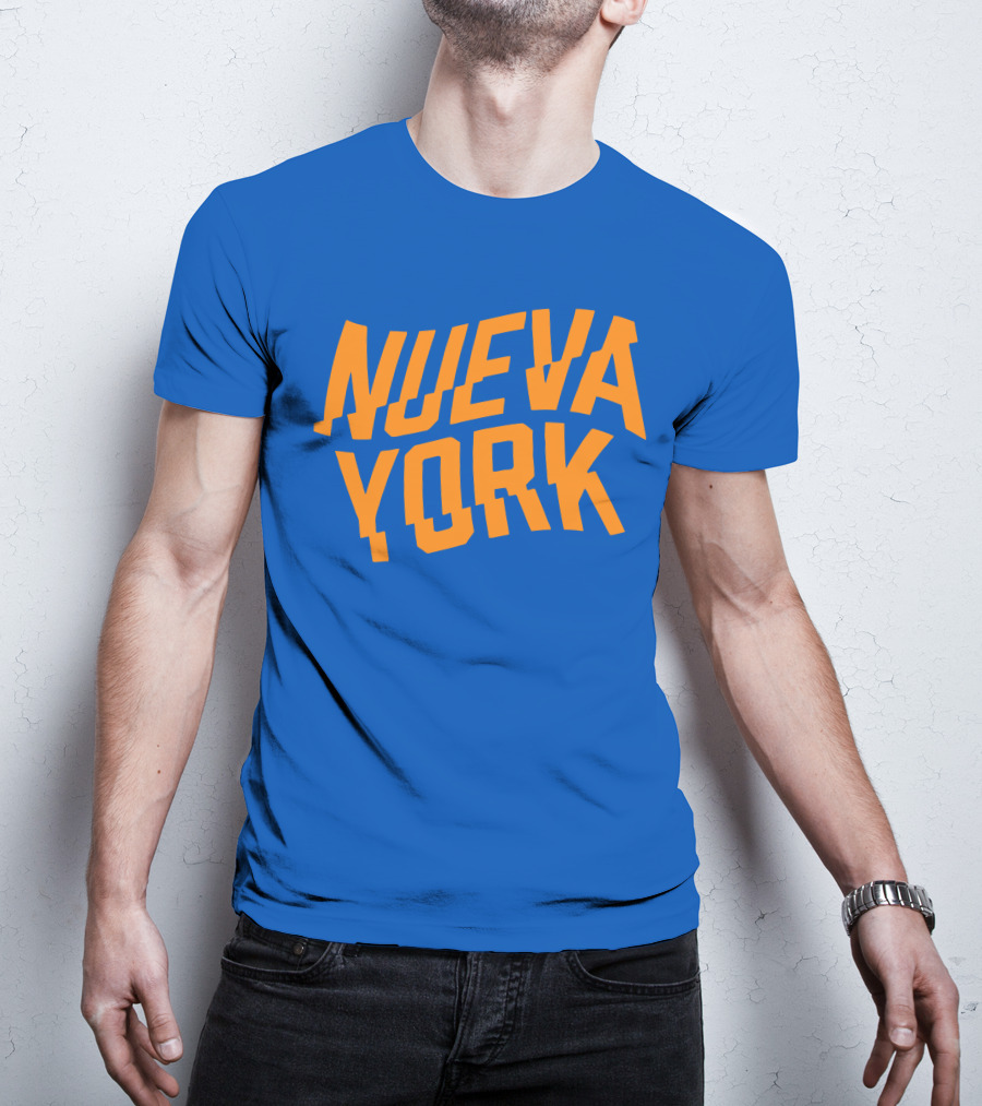 Nueva York Bold Orange Blue T-Shirt