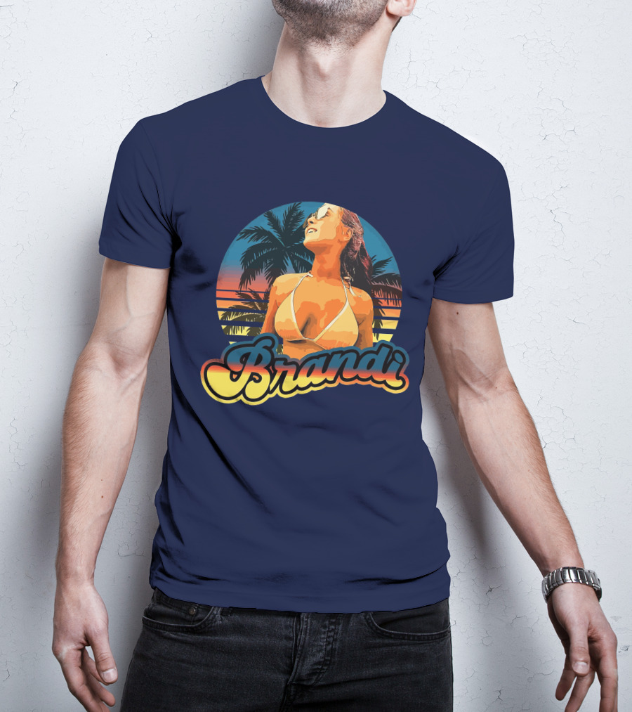 Brandi Lauren Tropical Sunset Palm Trees T-Shirt
