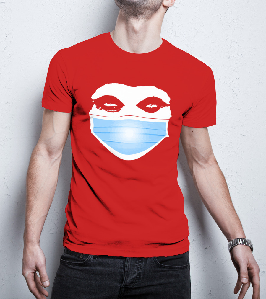 Greg Gutfeld Red Face Mask T-Shirt