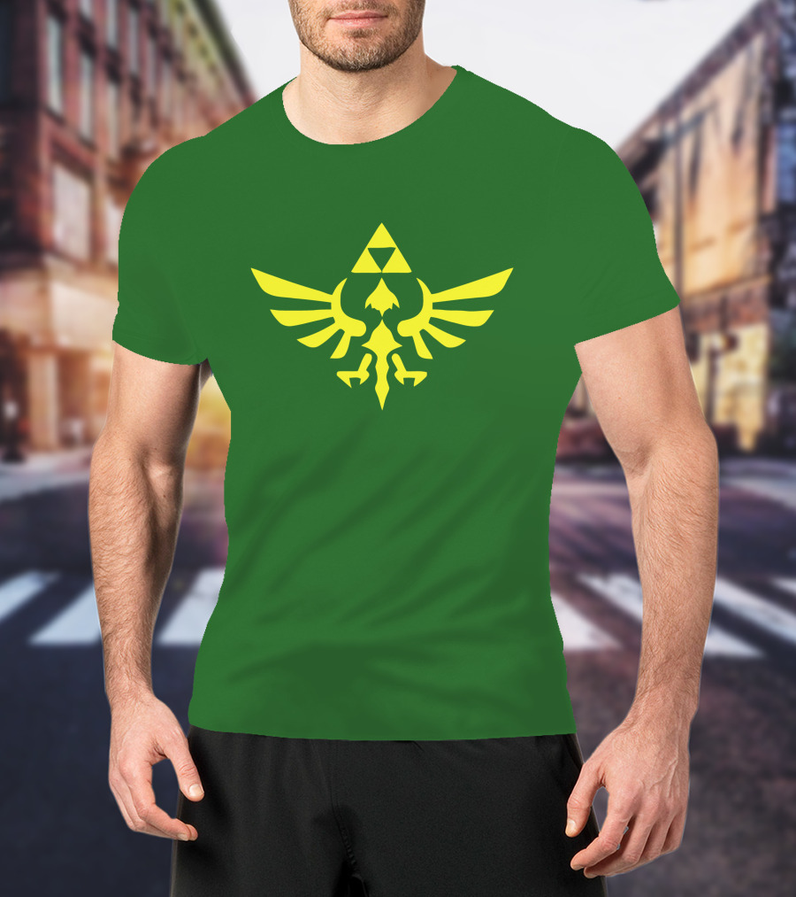 The Legend Of Zelda Hylian Crest Isohel Green T-Shirt