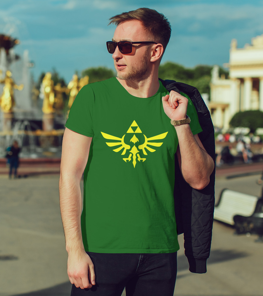 The Legend Of Zelda Hylian Crest Isohel Green T-Shirt