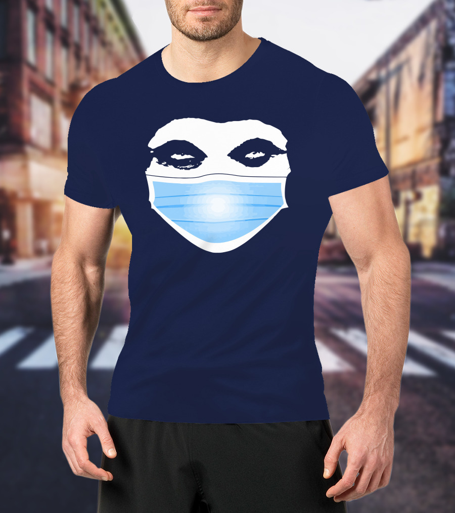 Gutfeld Store Blue Masked Face T-Shirt