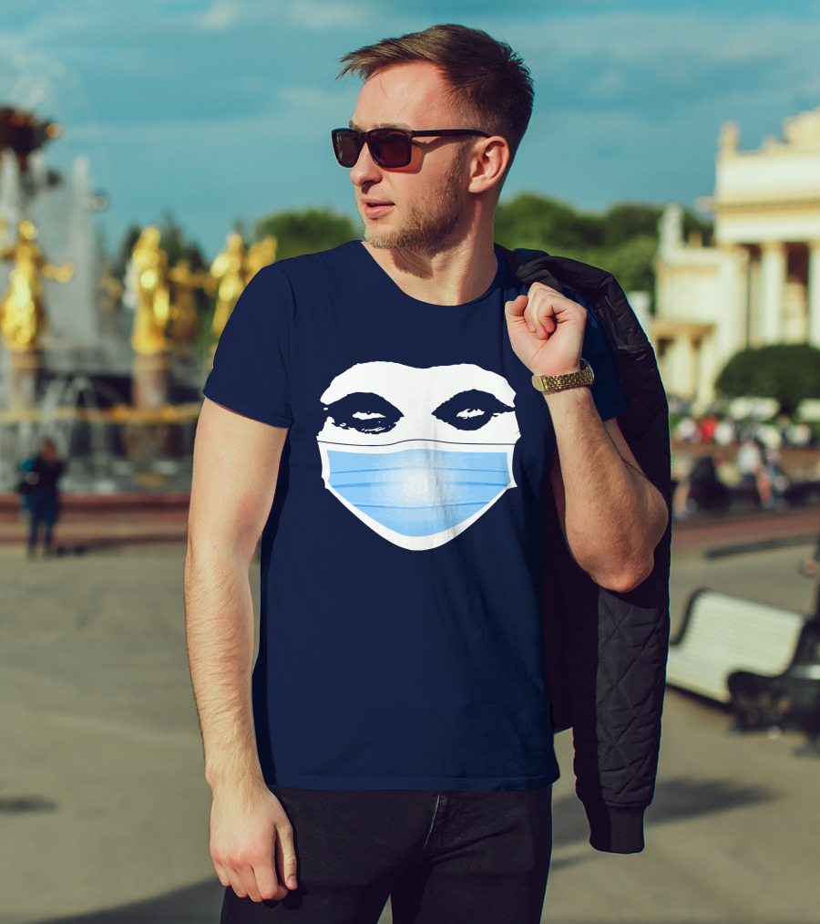 Gutfeld Store Blue Masked Face T-Shirt