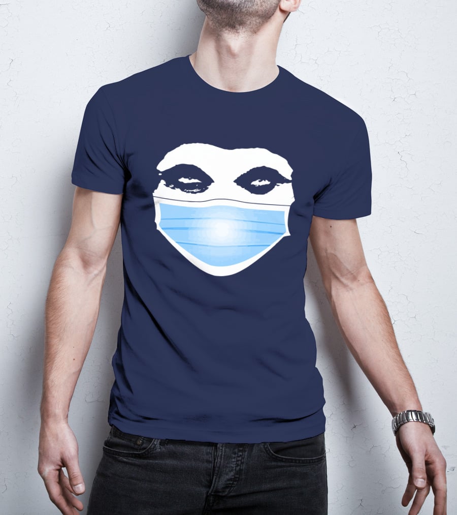 Gutfeld Store Blue Masked Face T-Shirt
