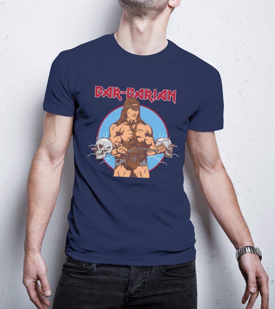 Bar Barbarian Skull Lifter T-Shirt