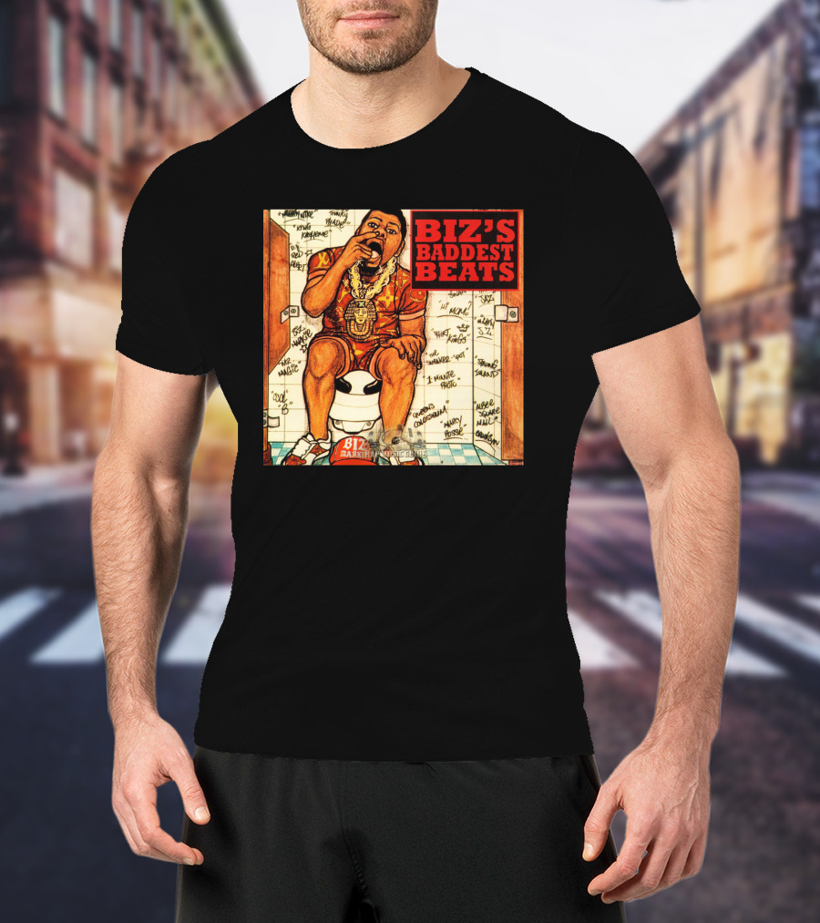 Biz's Baddest Beats Biz Markie Bathroom Graffiti T-Shirt