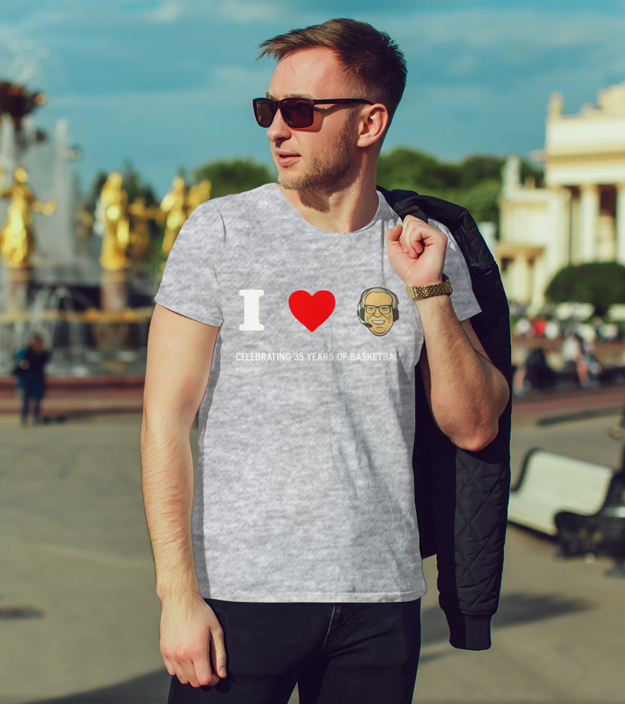 I Heart Jim Paschke Celebrating 35 Years Of Basketball T-Shirt