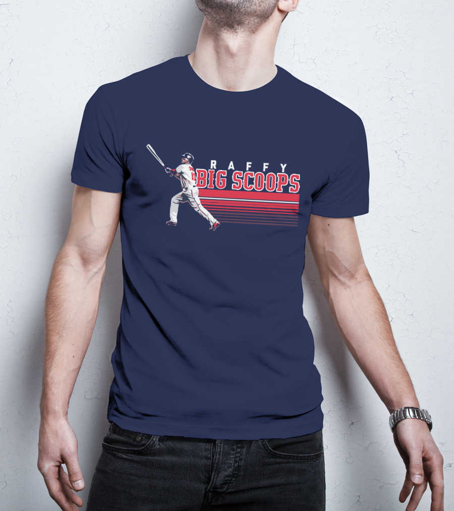 Raffy Big Scoops Baseball Player Silhouette With Bat T-Shirt