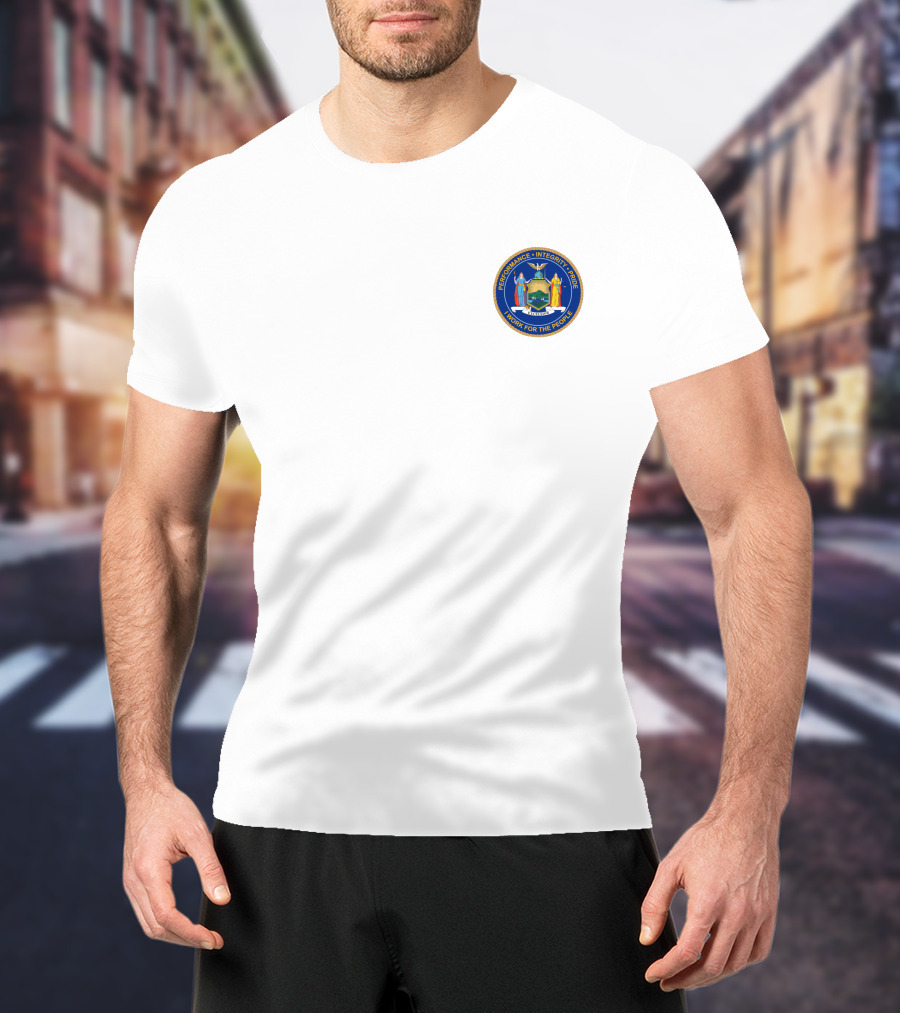 Andrew Cuomo Polo New York State Seal Excelsior Flag Seal Of New York T-Shirt