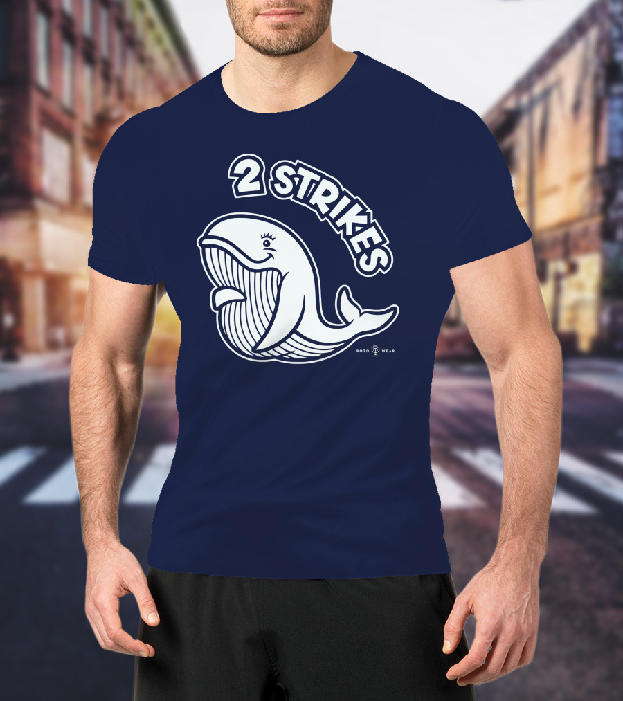 2 Strikes Roto Wear Whale T-Shirt