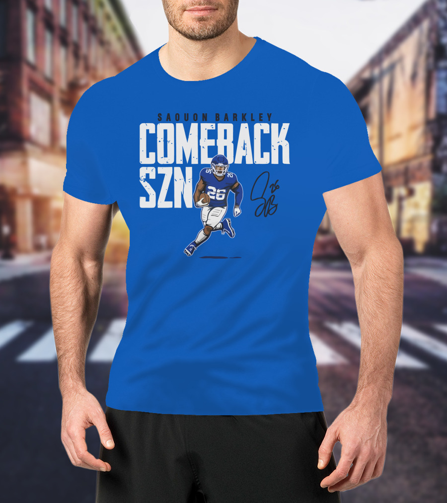 Saquon Barkley Comeback SZN 26 Football T-Shirt