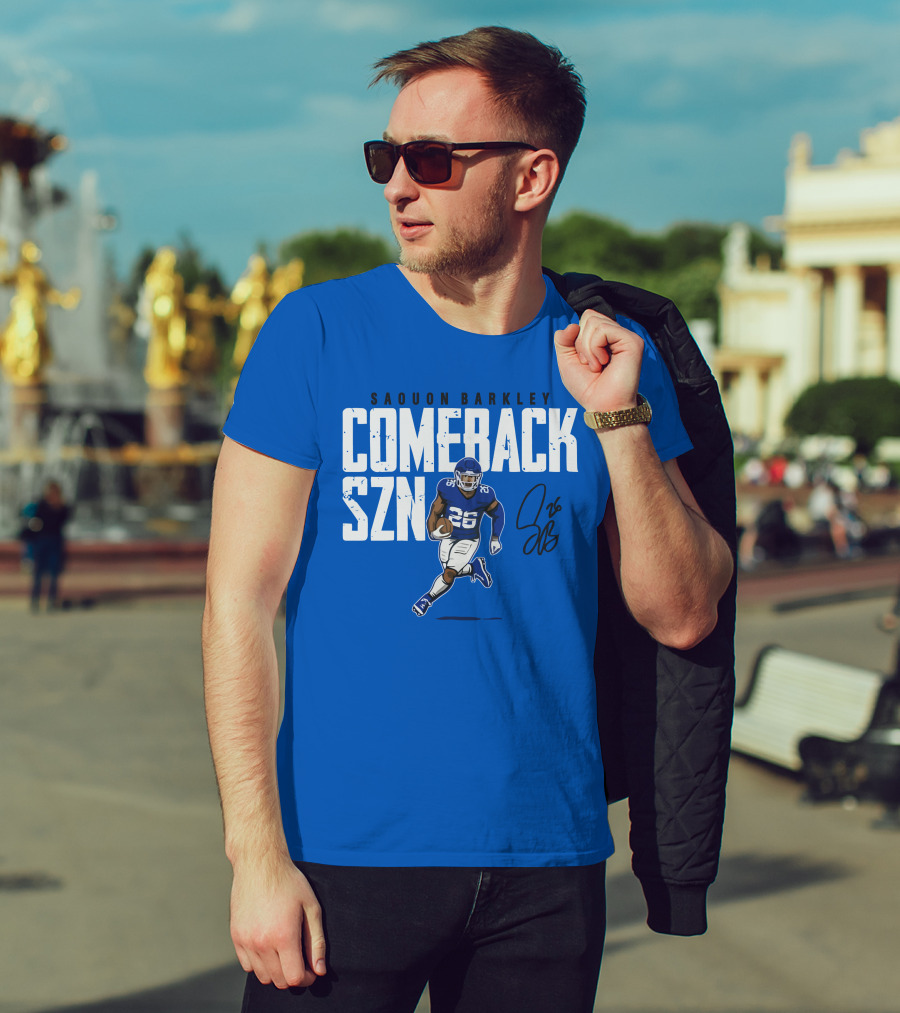 Saquon Barkley Comeback SZN 26 Football T-Shirt