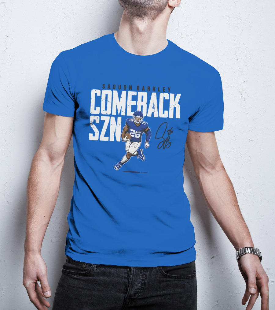 Saquon Barkley Comeback SZN 26 Football T-Shirt