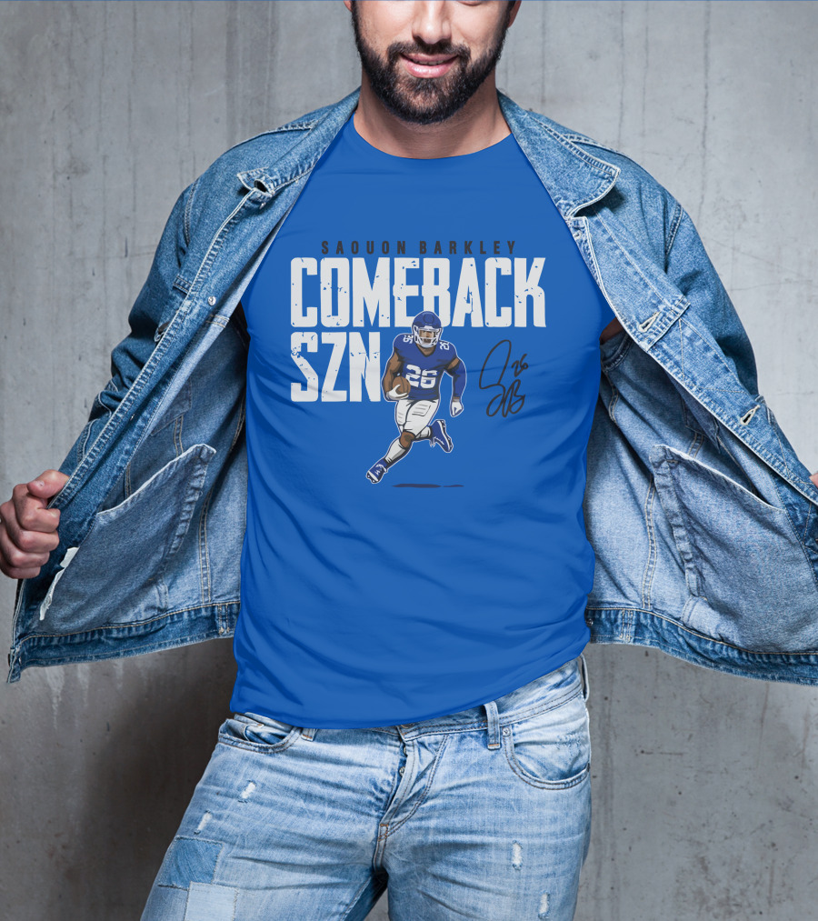 Saquon Barkley Comeback SZN 26 Football T-Shirt