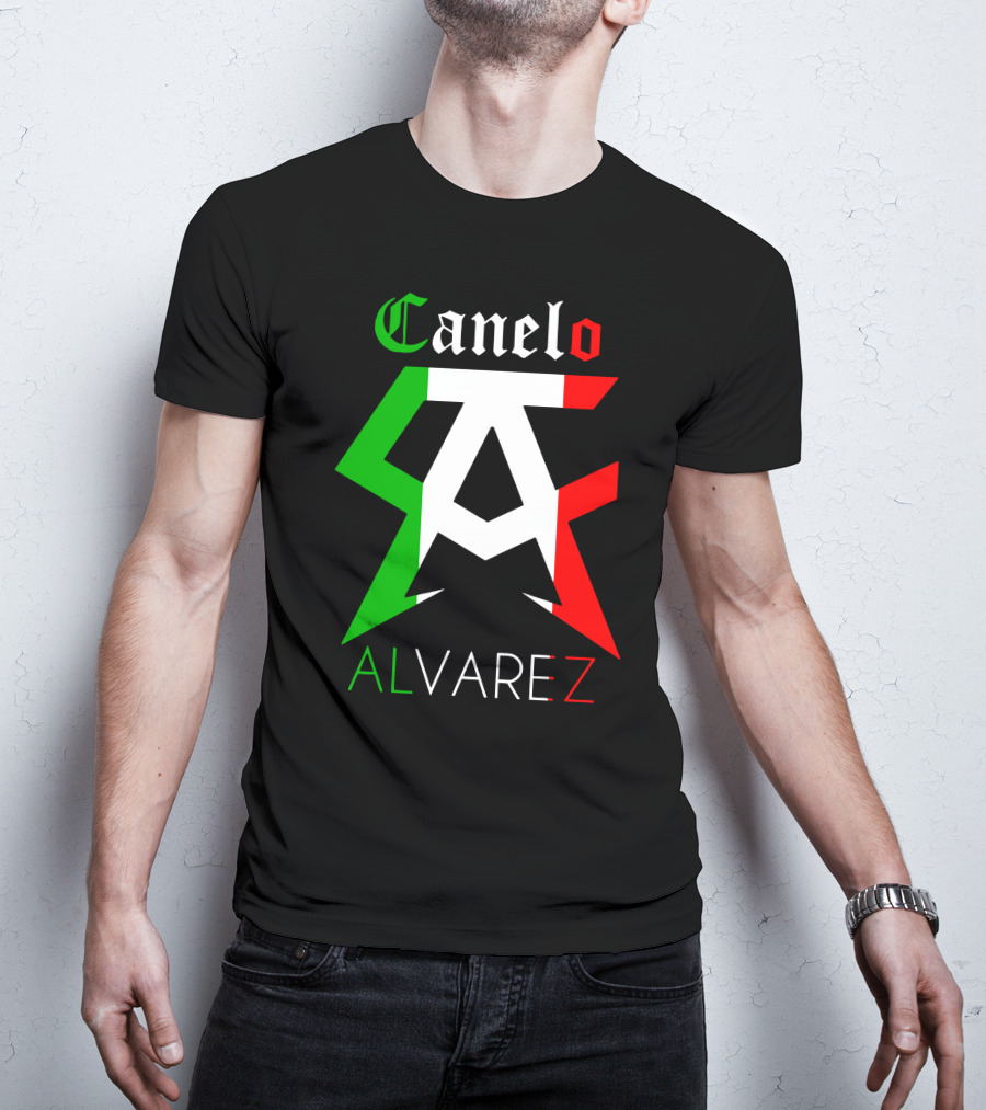 Canelo Alvarez Mexican Flag Colors CA T-Shirt