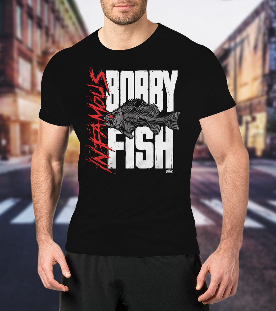 Bobby Fish Infamous AEW Red Star T-Shirt