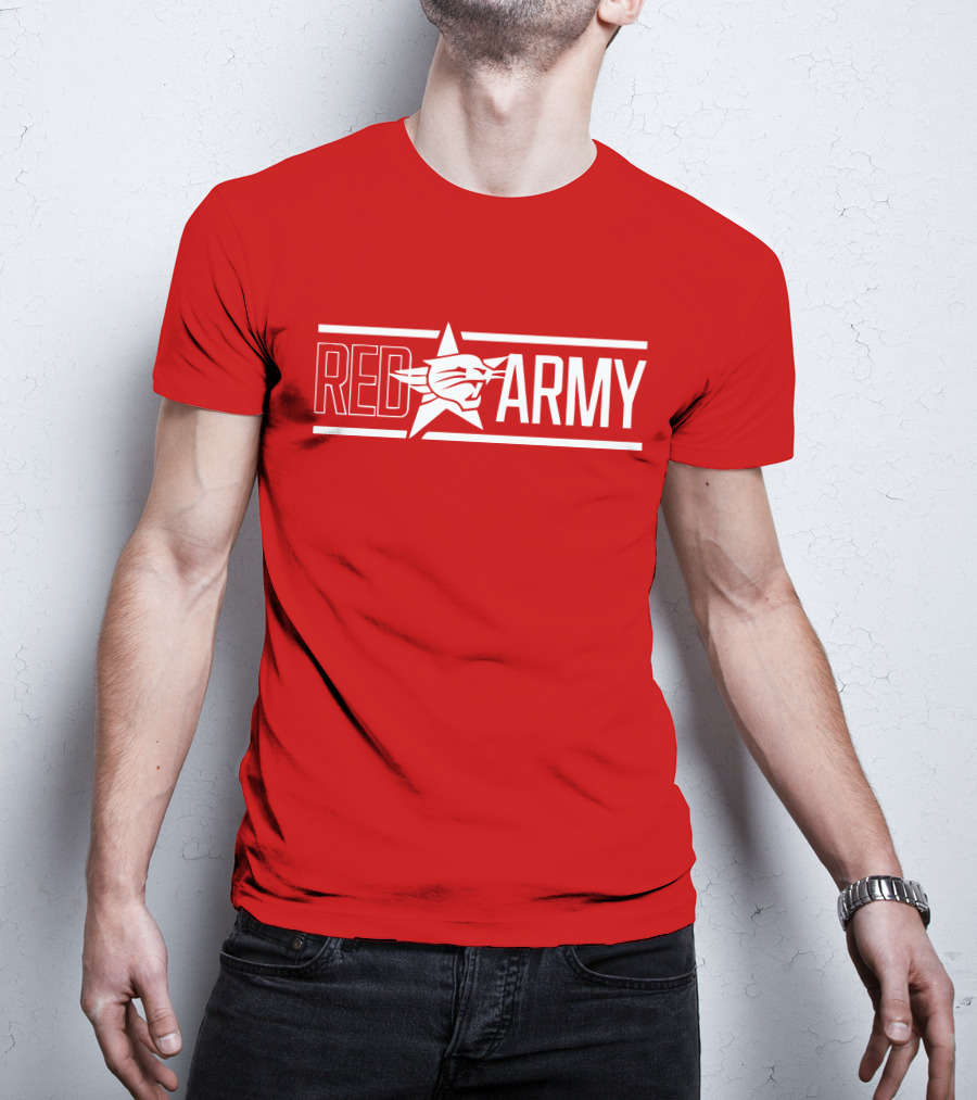 Red Perth Wildcats Fan Army T-Shirt