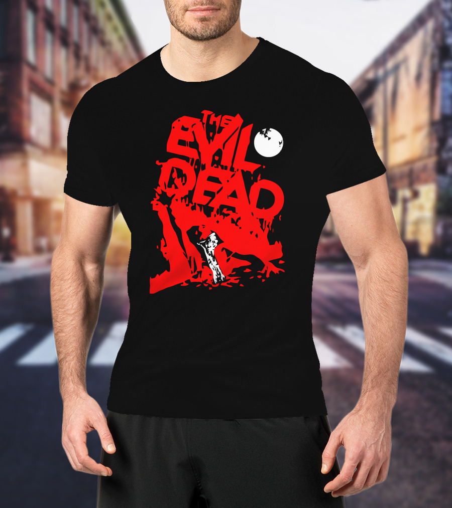 The Evil Dead Red Axe Moon T-Shirt