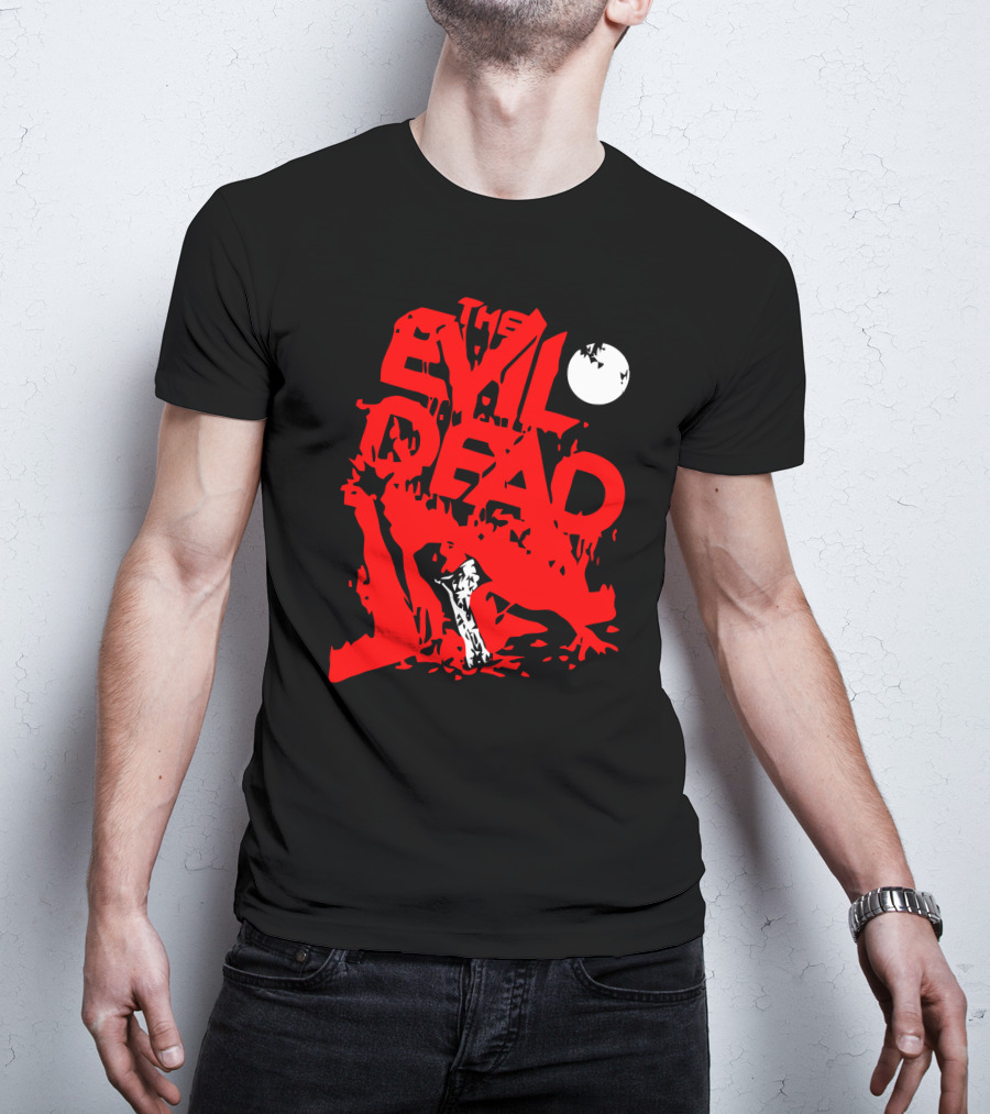The Evil Dead Red Axe Moon T-Shirt