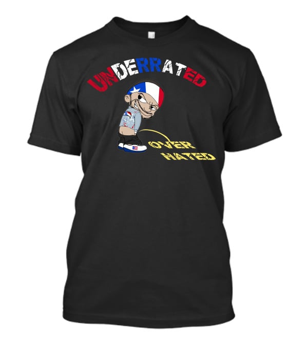 Underrated Over Hated Flag Character Street T-Shirt