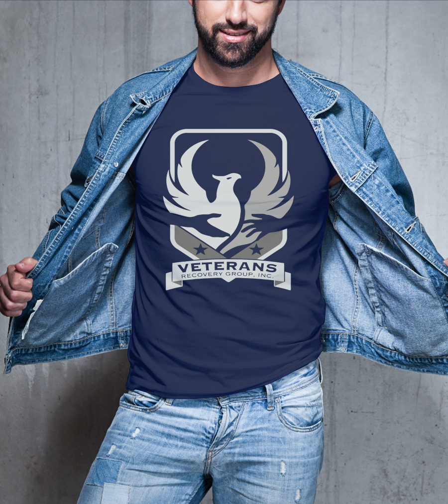 VETERANS RECOVERY GROUP INC Eagle Crest Badge T-Shirt