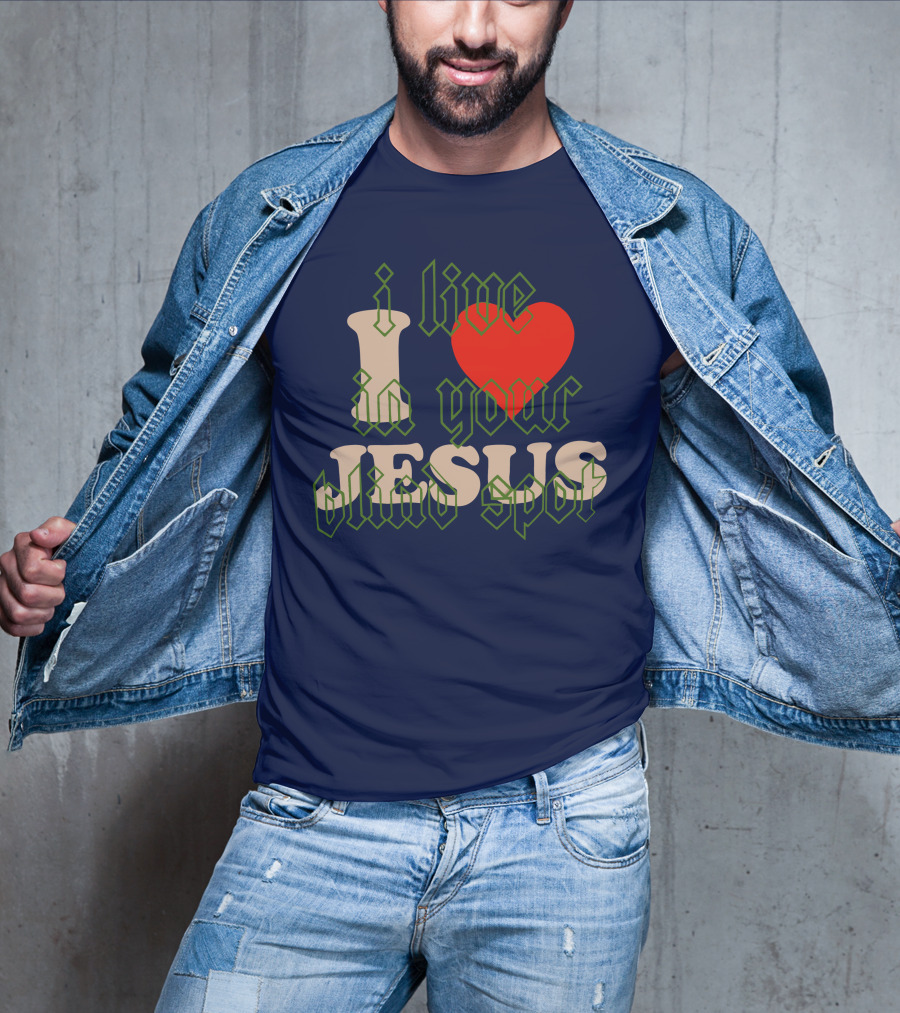 I Live In Your Blind Spot JESUS T-Shirt