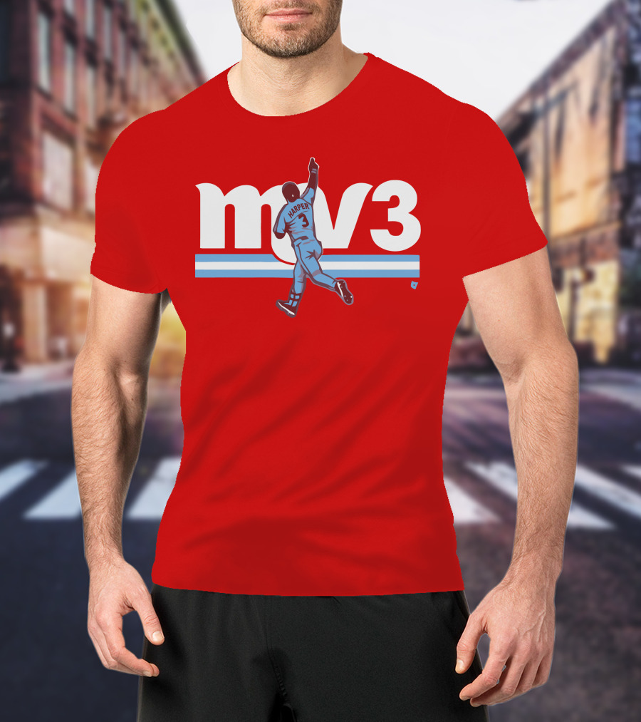 Mv3 Bryce Harper Athletic Tribute Jumping T-Shirt