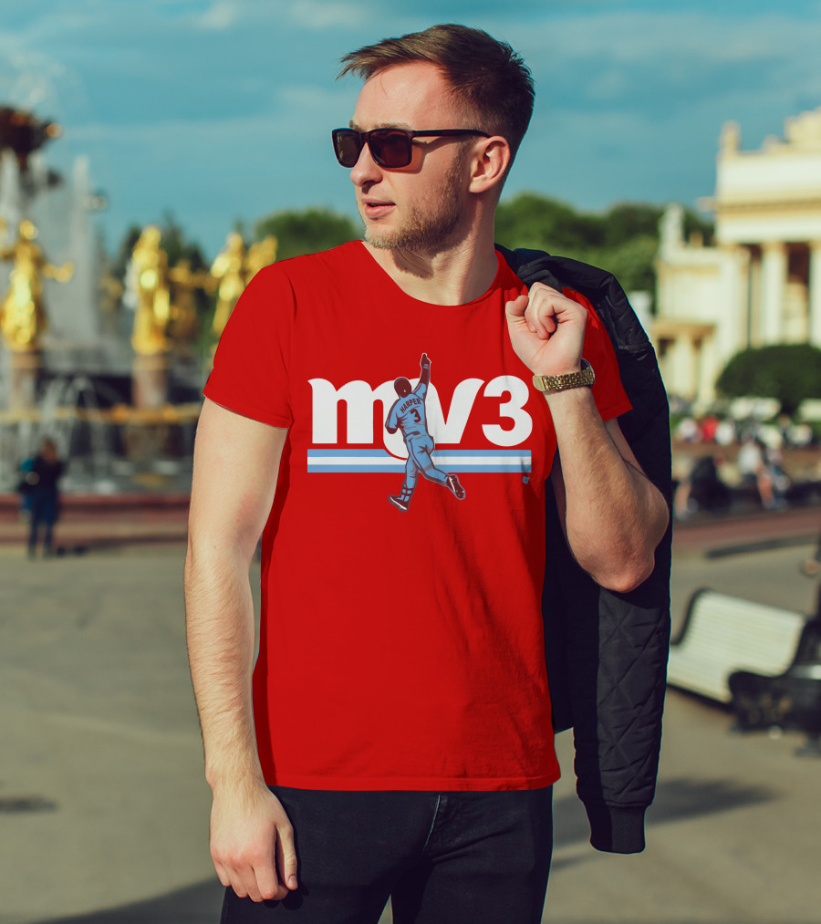 Mv3 Bryce Harper Athletic Tribute Jumping T-Shirt