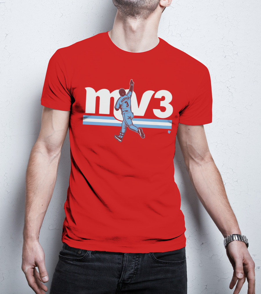 Mv3 Bryce Harper Athletic Tribute Jumping T-Shirt