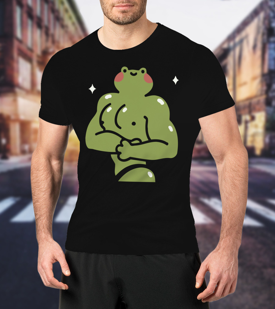 Muscular Ila Frog Con Recovery Pose T-Shirt