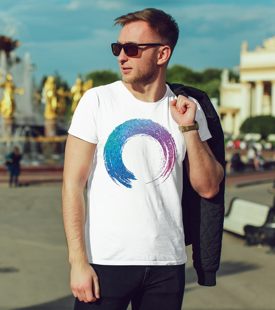 Funilab X Koan Zen Enso Circle Gradient T-Shirt