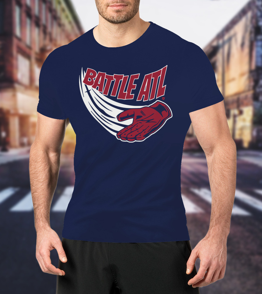 Battle ATL Atlanta Braves Hand Gesture T-Shirt