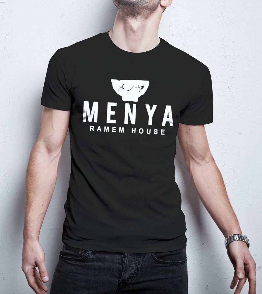 Menya Ramen House Bowl And Text T-Shirt