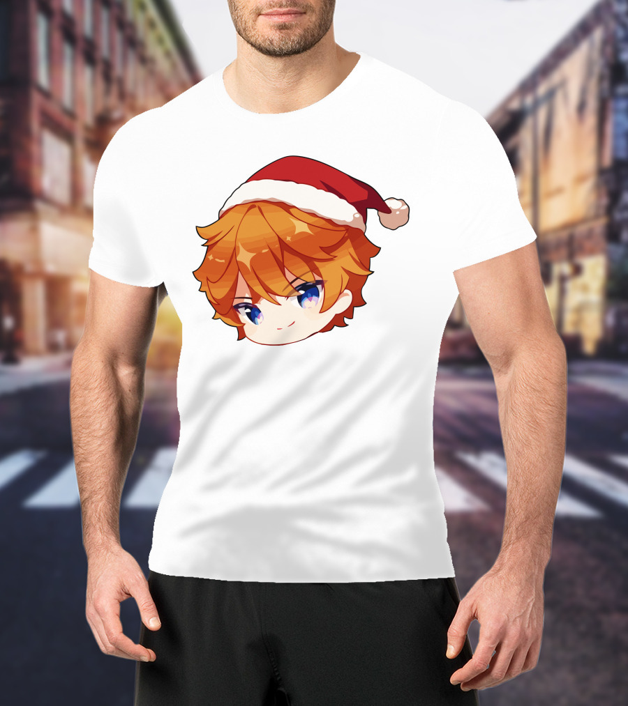 Griffin Burns Chibi Childe Xmas Santa Hat T-Shirt