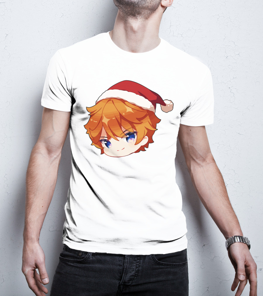 Griffin Burns Chibi Childe Xmas Santa Hat T-Shirt