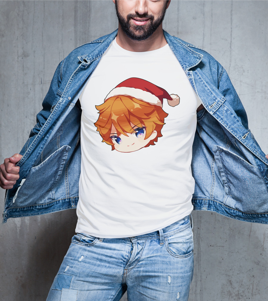 Griffin Burns Chibi Childe Xmas Santa Hat T-Shirt
