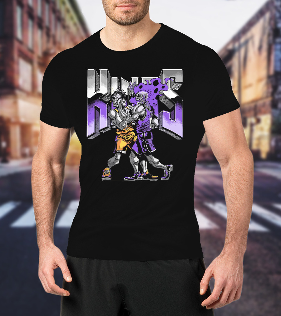 Sacramento Kings Revenge Of The Dead Basketball Duel Zombie Warriors T-Shirt