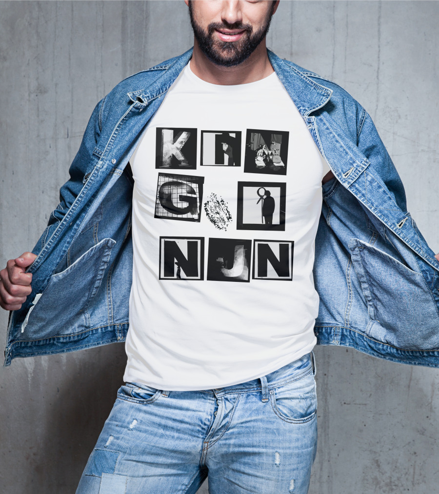 King Nun Squares Merch Black White Blocks T-Shirt