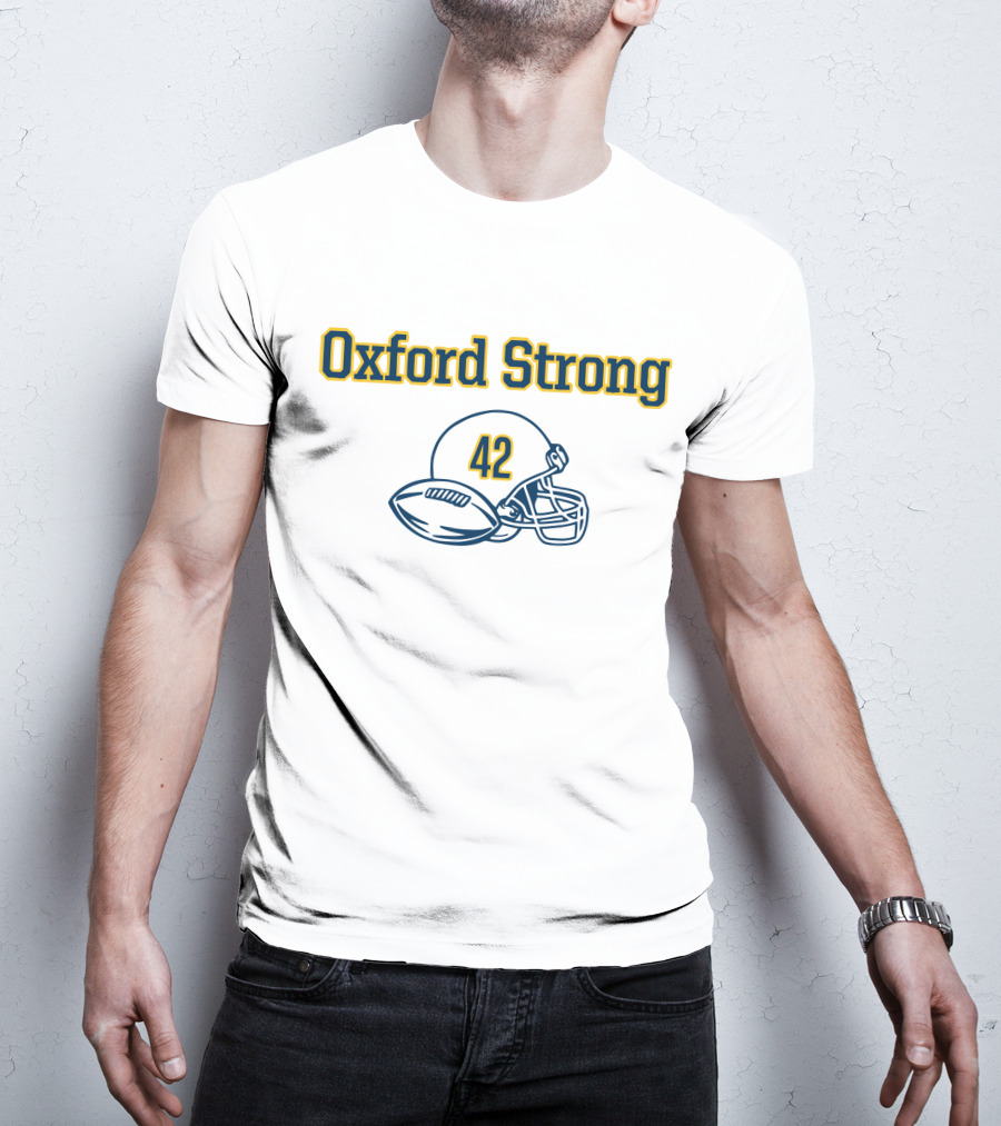 Oxford Strong 42 Football Helmet And Ball T-Shirt
