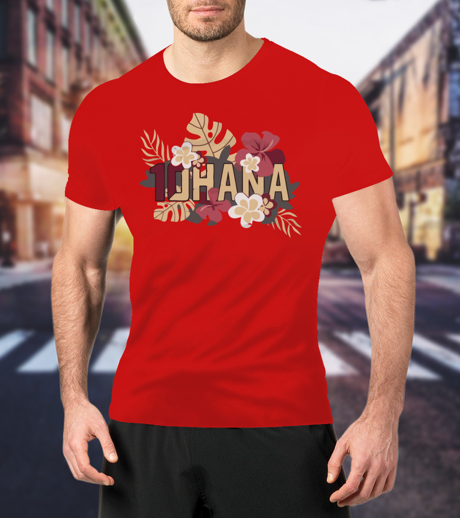 Mckenzie Milton 10Hana Hawaiian Garnet Floral T-Shirt